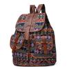 2023 Neuer Rucksack mit Ethno-Muster Canvas Damen-Tasche Mode Personalisierter Reisegurt Kleiner Rucksack Reise-Rucksack
