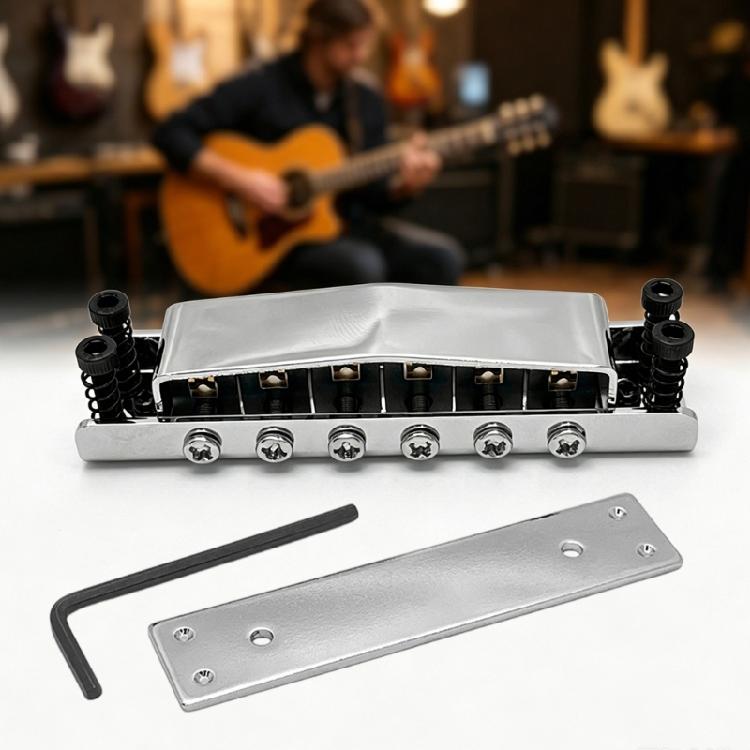 Easy To Install Tune O Matic Bridge Durability Guitar Replacement Part For Quick Upgrade And Better Control