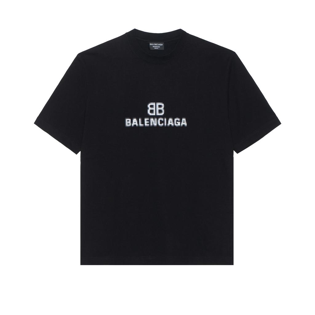 Balenciaga Mens Bb Pixel Medium Fit T Shirt 612966TKVI71070