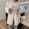 Temperament Lazy Wind Lace-up Knitted Cardigan Women's Autumn and Winter New Loose Medium and Long Sweater Jacket Women