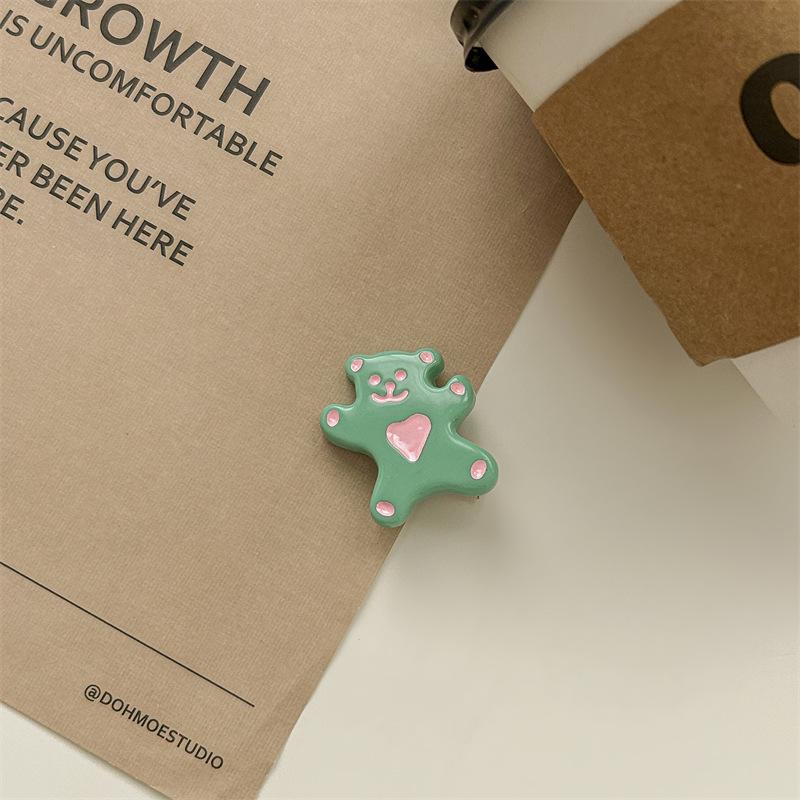 Adorable Cartoon Heart Bear Hair Tie & Band Set