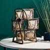 5 Inch Classical Retro 360 Degree Rotation Ferris Wheel Photo Frame Romantic Unassembled DIY Pictures Frame Home Windmill Decor
