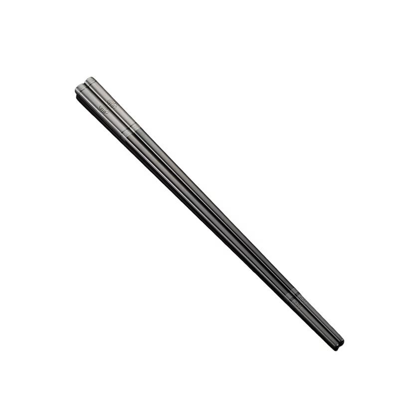 Qianxing 304 Stainless Steel Titanium-Plated Chopsticks Set