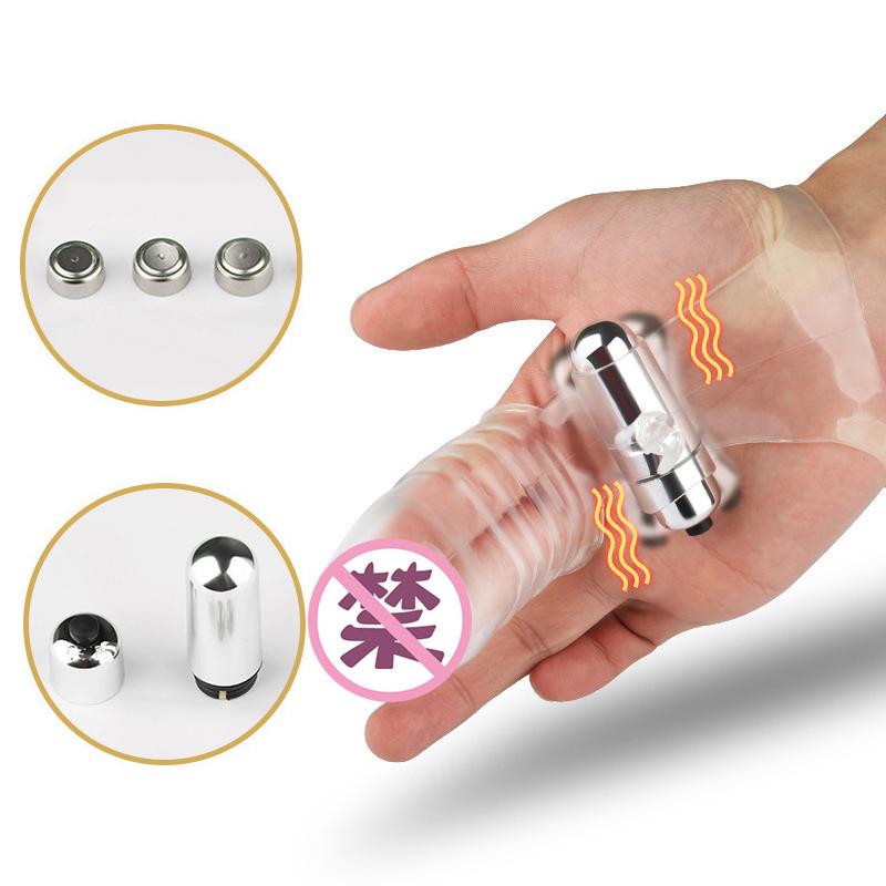 Female Finger Sleeve Vibrator Masturbator Dildos Sex Toys For Women Anal Vagina Clitoris Stimulation Vibrating Cover Adult Toys