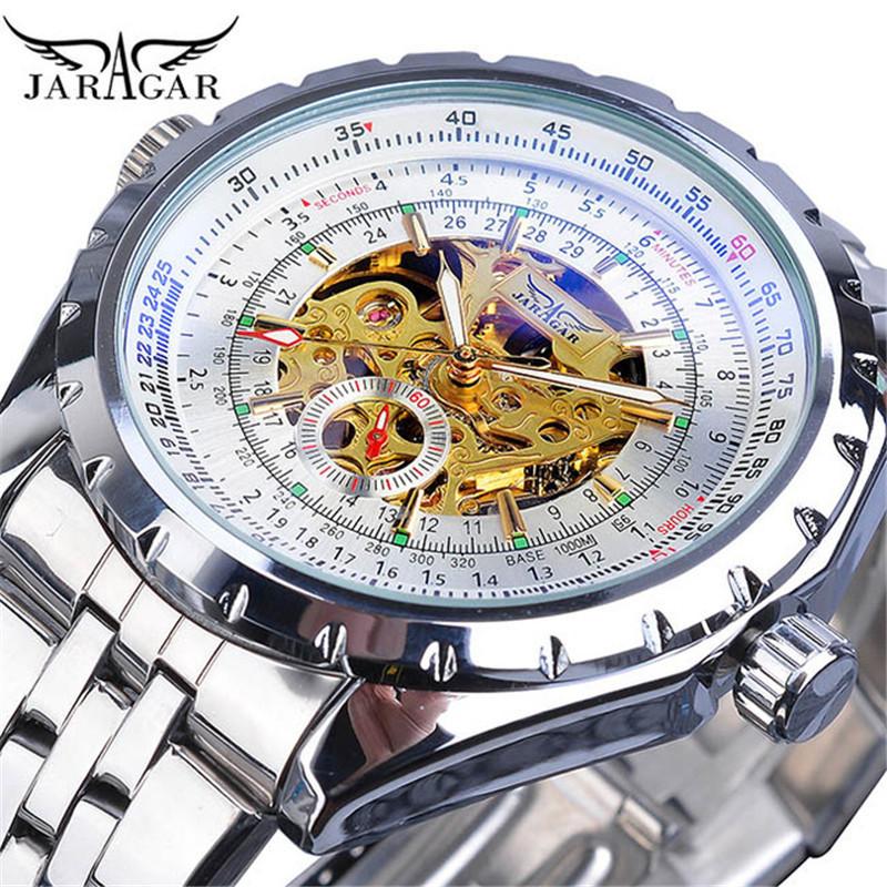 Fashion Casual Hollow Jaragar Men S Large Dial Automatic Mechanical Watch Men S Domineering Factory