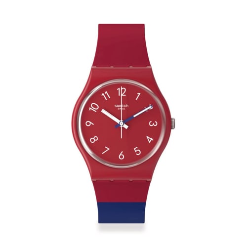 Swatch COLORE BLOCCO BIG BOLD SO28R112 Watch, Red