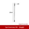 Luminous Single-Arm Street Lamp Model - Straight Head, Multiple D-Type Models