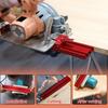 Circle Saw Guide Rail Fit for DWE575 DWE575SB DWC860W Red Aluminum Alloy Accuracy Adjustable Cutting Machine Base Guide for Woodworking Projects