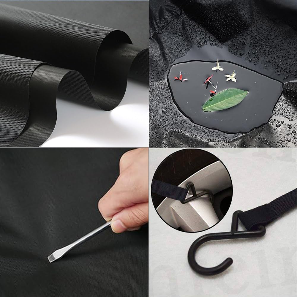 Half Car Body UV 420D Oxford Black Cover, Cover, Waterproof, Dustproof, Protection, Fabric, (Hatchback)