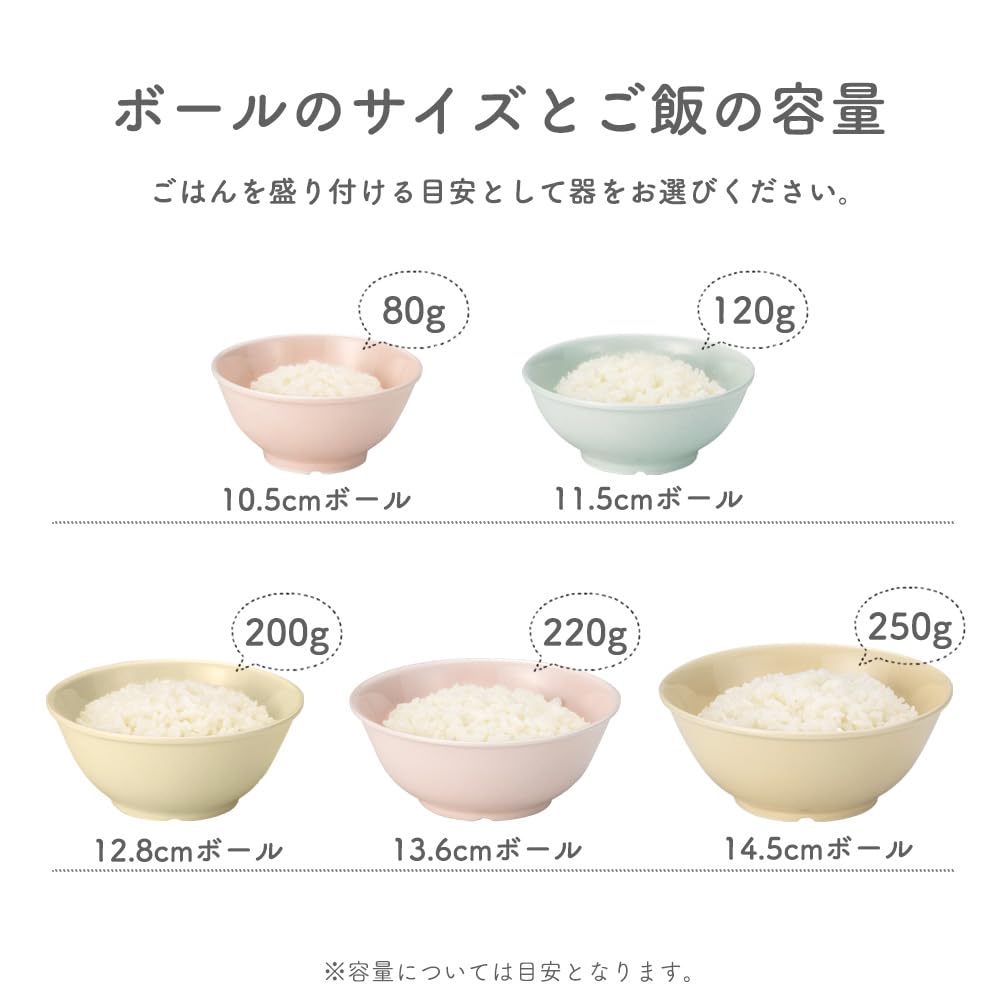 [14.5cm Small Donburi-Sized Bowl] Maruku Paju (Official) Rice Bowl, Break-Resistant, Children's Dishwasher and Microwave Safe, Suitable for Nursery