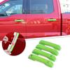 4pcs Exterior Door Handle Cover Trim Bezel For Ford F150 2021+ Green Accessories