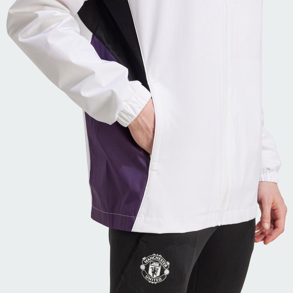 adidas Giacca da Uomo con Cappuccio e Zip a Manica Lunga Color Block Giubbotti JP3102