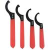 4Pcs Crescent Jaw Hook Head Wrenches High Strength Steel Narrow Space Access Tool For Mechanical Maintenance