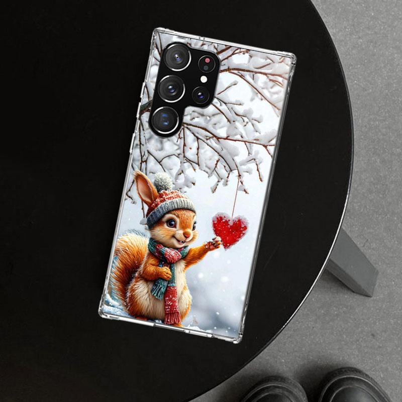 Animal Squirrel Phone Case Cover for Samsung Galaxy S26 S25 Edge S24 S23 Ultra S22 Plus S21 FE S20 + Art Customized Fundas Galax