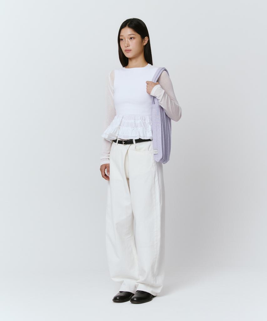 Pleatsmama New Shoulder Bag Glitter Pale Purple