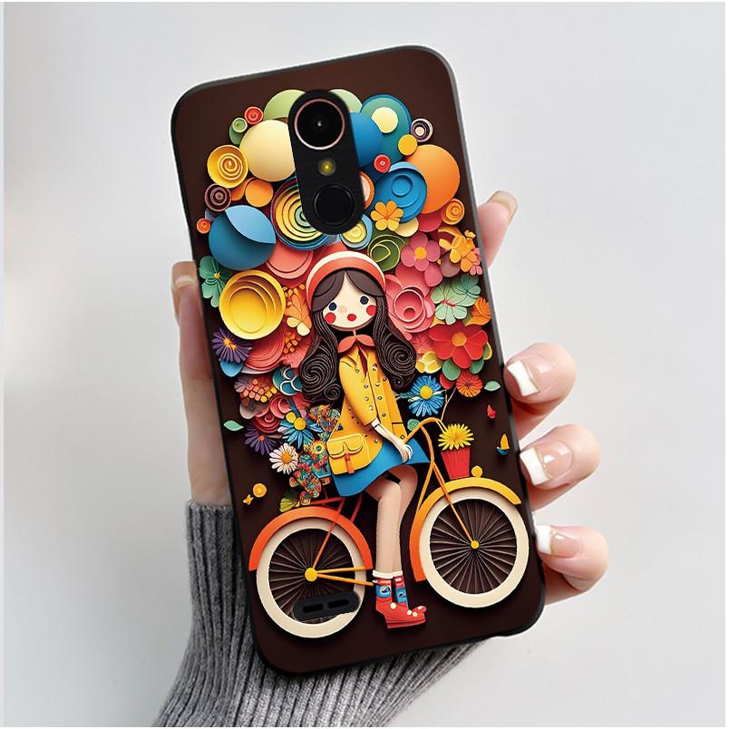 Case For LG K10 2017 M250N X400 Cute Love Rabbit Cartoon Soft TPU Silicone Ultra Thin Slim Back Cover For LG K10 2018 Phone Case