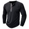 Herren Farbe Langarm Tops Herren Freizeitmode Langarm Tops