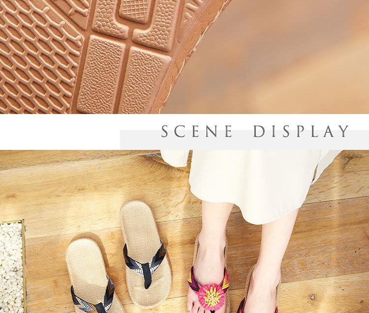 Protiskluzové lněné žabky: Stylové domácí pantofle pro páry