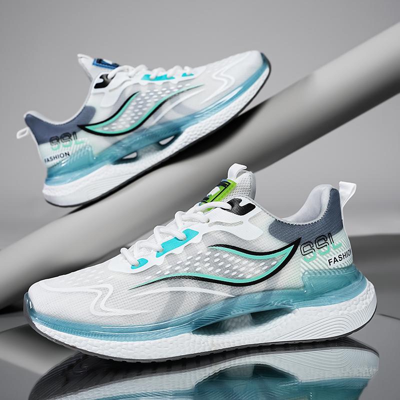 

New popular breathable mesh sneakers wear-resistant shock-absorbing running shoes 44