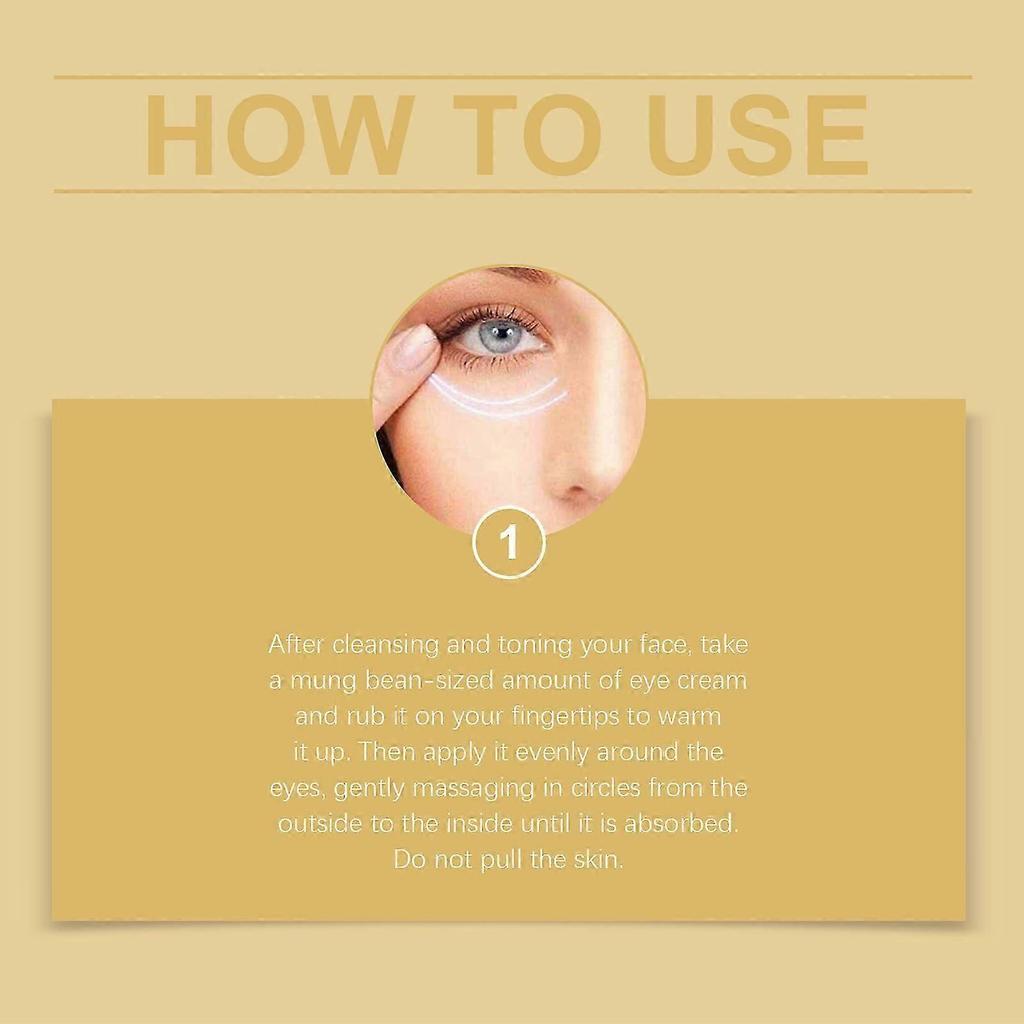 Retinol Eye Cream Reduces Fine Lines Eye Bags Lightening Dark Circles Firming Moisturizing Anti-Wrinkle Eye Skin Care