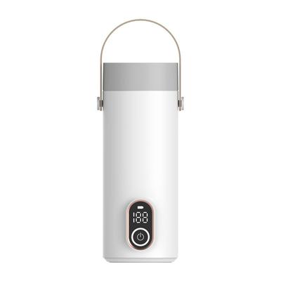 Tragbarer, kabelloser, wiederaufladbarer Wasserkocher, Thermos-Kochbecher für unterwegs, Auto-Wasserkocher, Temperaturregelung, Thermoskanne, 400 ml