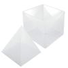 HappyHome Extra Large Pyramid 15cm Silicone Mold for Orgonite, Includes Cloth