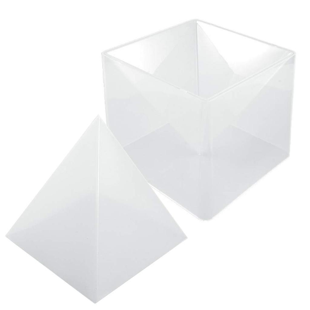 HappyHome Extra Large Pyramid 15cm Silicone Mold for Orgonite, Includes Cloth