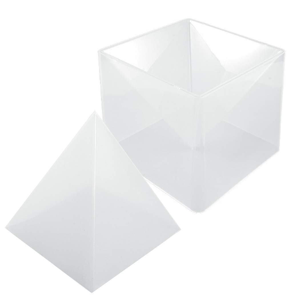 

HappyHome Extra Large Pyramid 15cm Silicone Mold for Orgonite, Includes Cloth