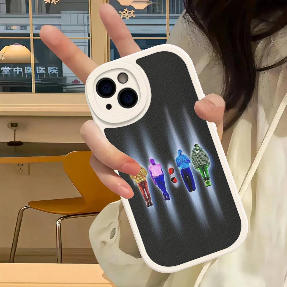 

C-Chris B-Brown Leather Phone Case For IPhone 16 15 14 13 12 11 Pro Max Plus Shockproof Cover iPhone 15