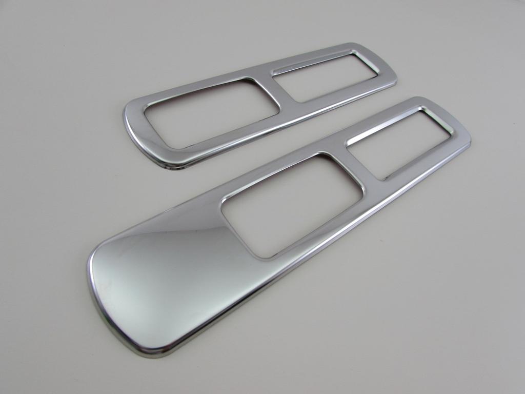 BRIGHTZ Finish Stainless Steel Plated Rear Air Conditioner Rings for Toyota Serena C25 C NC Ultra-Mirror (4-Piece Set) (C25, NC25, 25) [INT-MID-024]