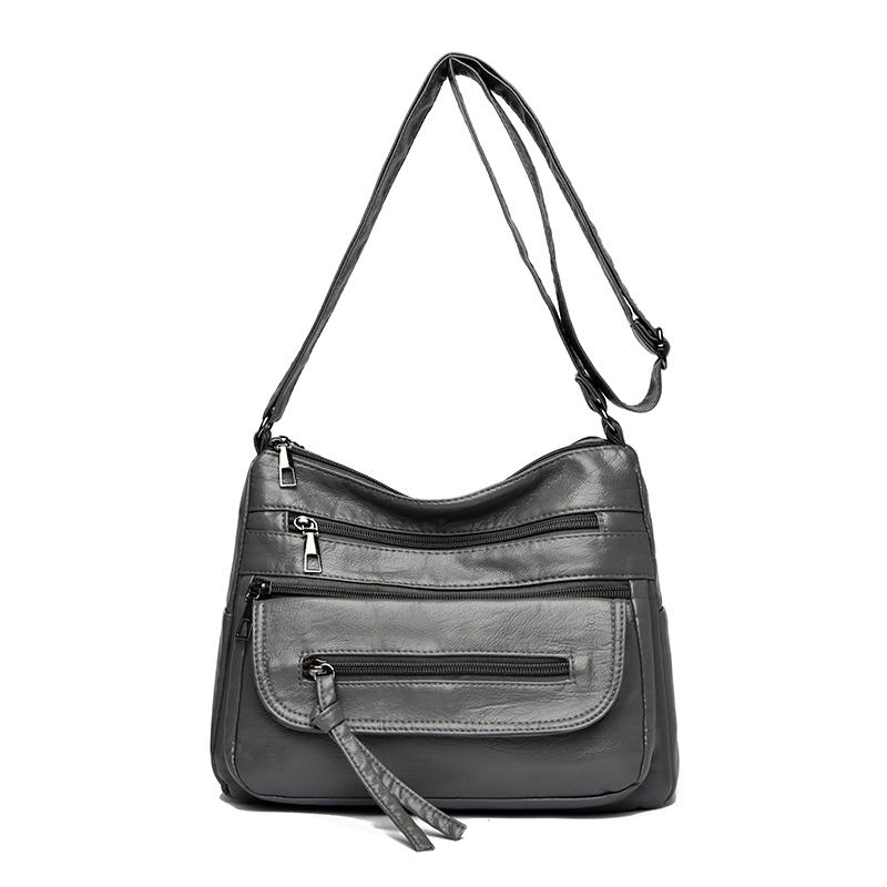 Women's Shoulder Bag Middle-aged Mom Bag Multi-pocket Shoulder Bag Lightweight Crossbody Bag