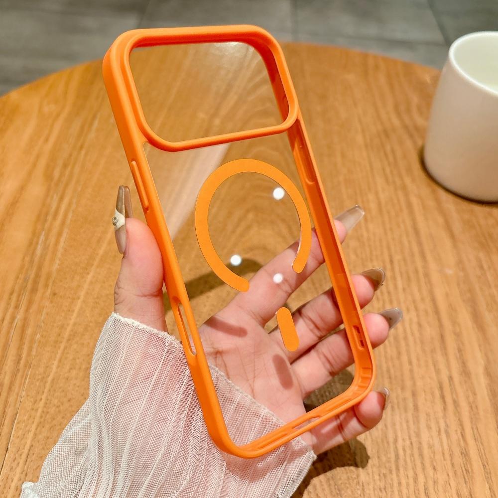 Soft Bumper Clear For Magsafe Magnetic Phone Case For 17 16 15 14 13 12 11 Pro Max XR XS X 7 8 Plus Shockproof Cover