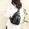 New Women's Bags  Trendy and Fashionable Soft Leather Chest Bags  Denim Soft PU One-shoulder Crossbody Bags  Girls' Backpacks