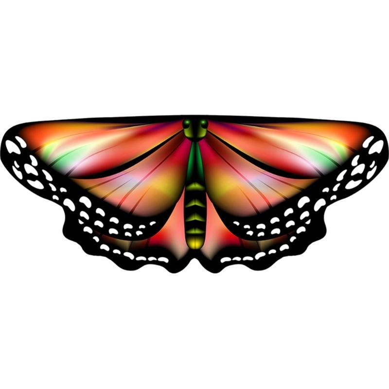 Boys Girls Shawl Butterfly Wing Dancing Party Photo Fairy Cosplay Accessory Christmas Halloween Dress up Cape Coverups