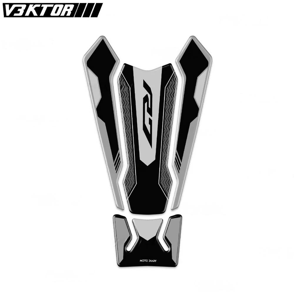 3D Resin Tank Pad Sticker Motorcycle Fuel Tank Protection Decal For R7 YZF R7 YZFR7 2021-2024 2023 2022