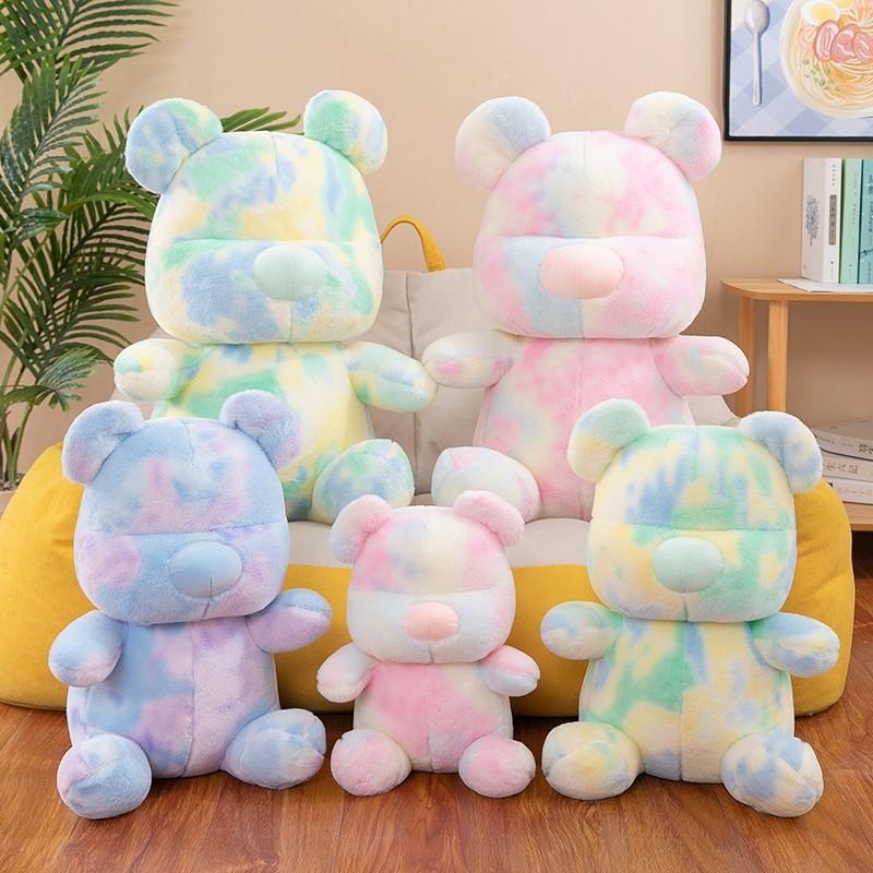 Plüschbär-Kissen mit langem Fell für gemütliche Wohnkultur und Geschenk für Mädchen