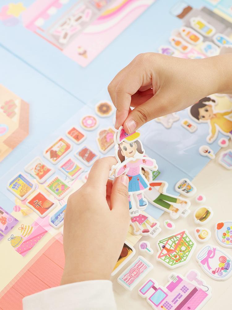 [toytron] Dallimi s 3D Portable Convenience Store Sticker Book Play Set