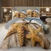 Starfish Bedspread Queen/Full Cute Ocean Creatures Quilted Coverlet 2/3 Piece Tropical Beach Theme Bedding Set for Teens Adult