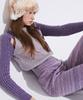 Kkuape Slit Blending Knit Top_Purple
