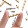 10pcs/lot Fastener Tube Crimp End Caps Slider Clasp Bracelet Buckles for DIY Connectors Loom Jewelry Making Findings Accessories