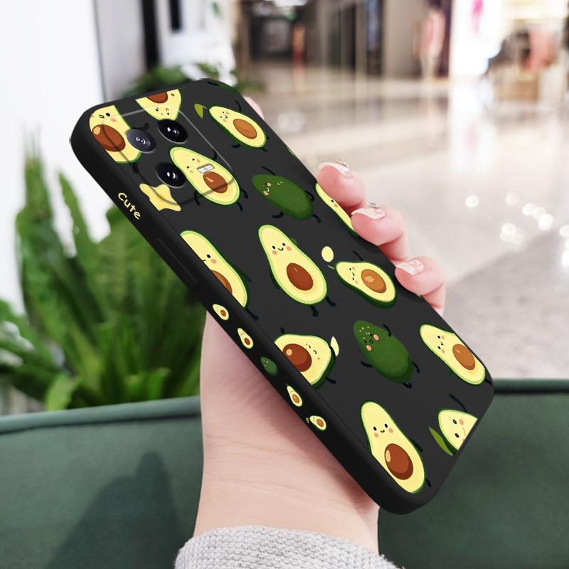 Swinging Avocado Phone Case For Xiaomi 15 15T 14 14T 13 13T 12 12X 12T 12S Mi 11 11T Pro Lite Silicone Cover