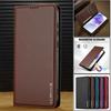 Magnetic Flip Leather Phone Case for Samsung Galaxy S25 Edge S24 FE S23 Plus S22 S21 Ultra A16 A36 A56 A15 A55 Wallet Card Cover