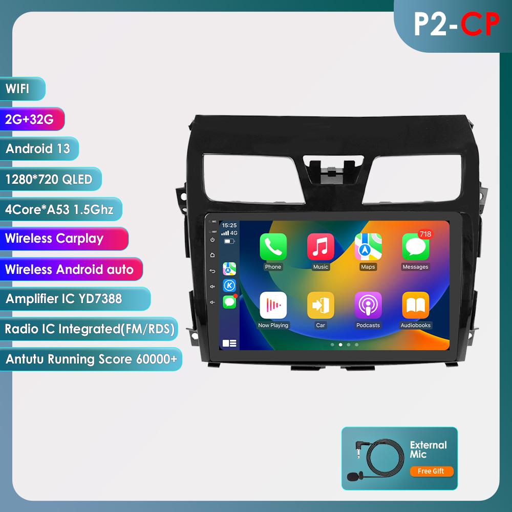 

Ossuret Intelligent 10.1 Android 14 Wireless Carplay for Nissan ALTIMA TEANA 3 2013 - 2018 2din Car Multimedia Player GPS Navi Stereo RDS BT DSP 4G P2CP 4Core 2G 32G