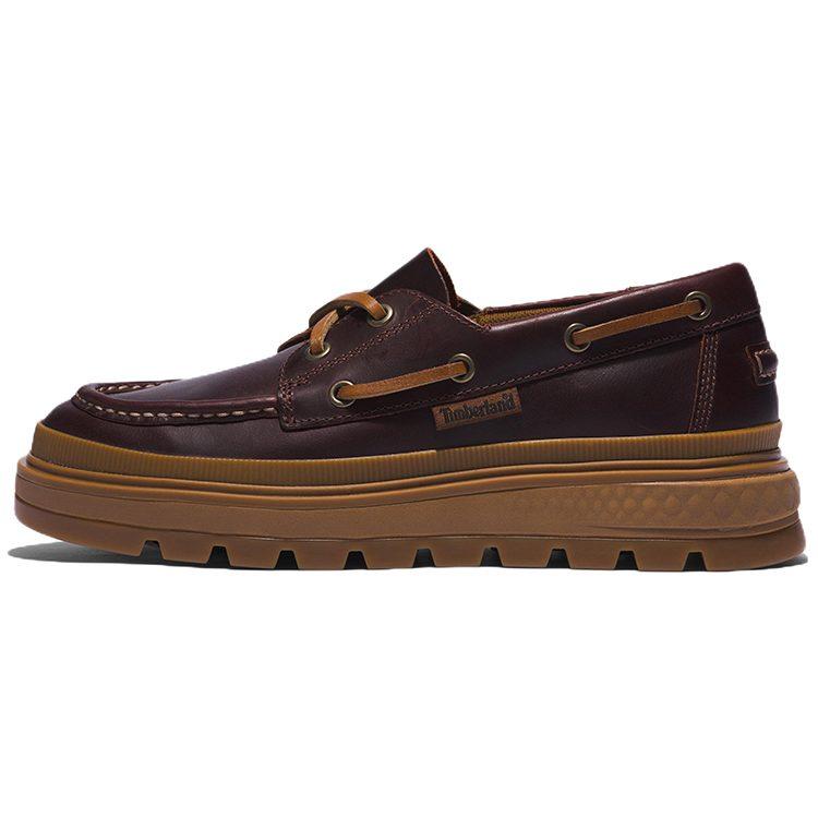 Timberland Ray City EK Leather Abrasion Resistant Low top Skateboard Shoes Women's Black Brown A2NGWD
