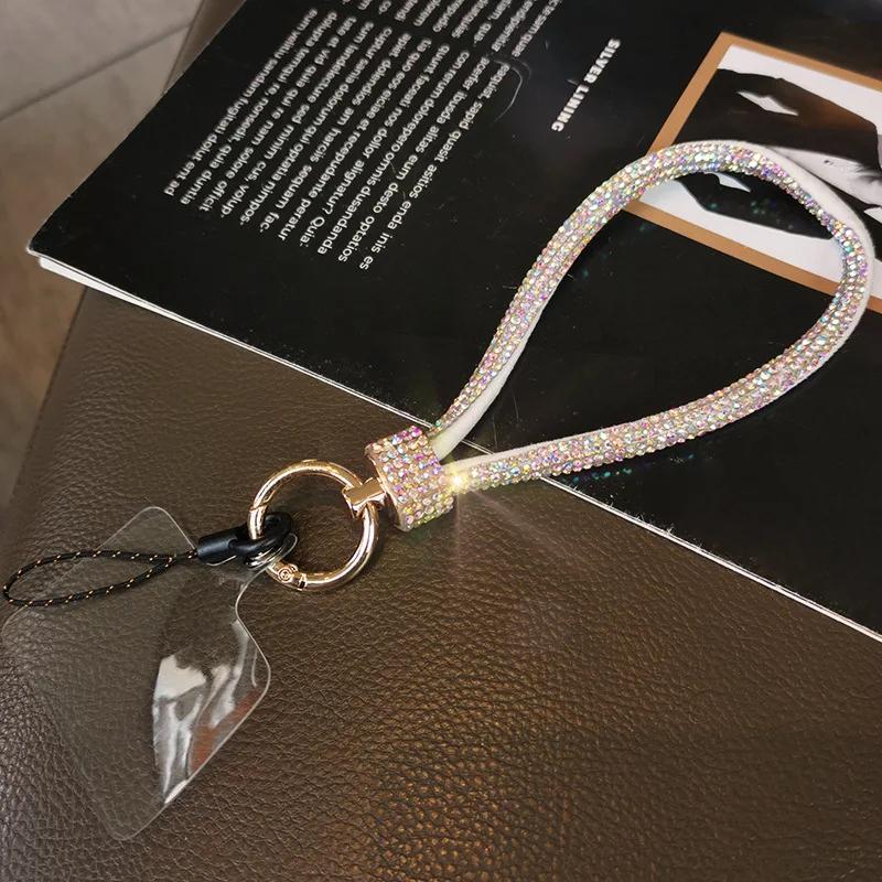 Luxury Rhinestone Mobile Lanyard strap straps with rhinestones crossbody long cell phone chain for the neck Lanyards China Mainland