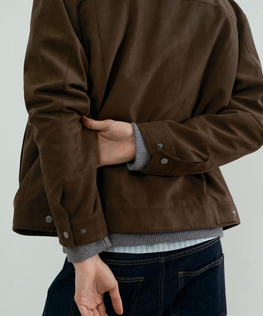 MINDBRIDGE Suede Semi-Overfit Trucker Jacket - 2 Colors
