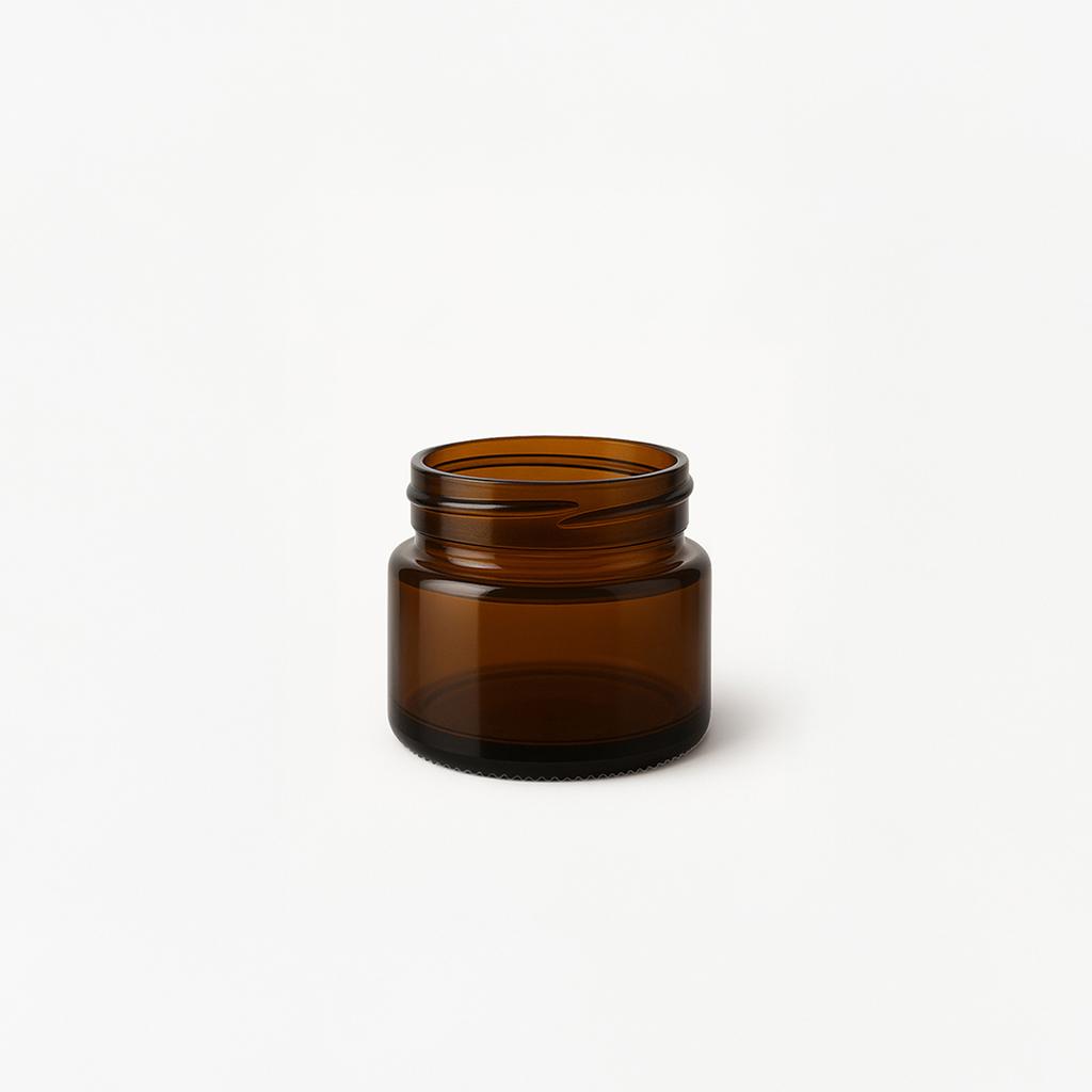 Brown Glass Jar 5g for Creams, Cosmetics, Ointments, Samples Dark Glass