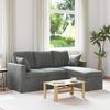 Sofa Dark Grey 178 X 134 X 80 Cm Velvet