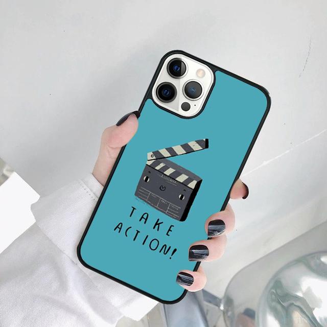 Film Movie Maker Clapper Board Phone Case Cover For iPhone 17 Air 15 Pro MAX 16 Plus 14 12 11 13 Coque