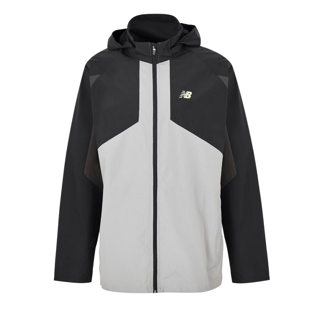 New Balance Mens Balance Colour Block Woven Regular Long-Sleeved Hooded Jacket